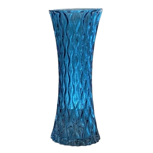 花瓶 GLASS FLOWER VASE コバルト