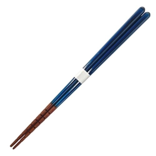 究極のすべらない箸 21cm ブルー