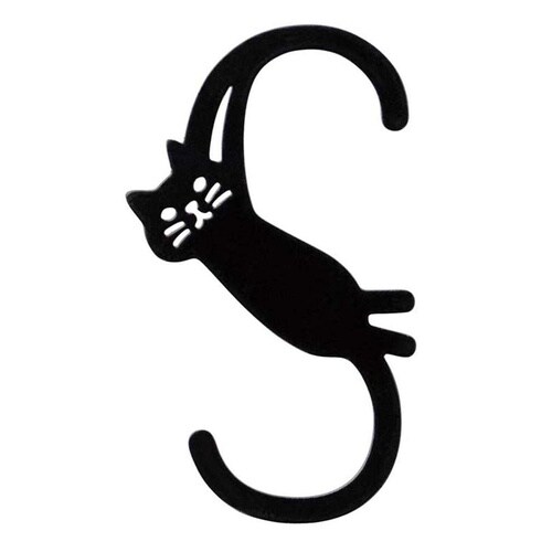 S字フック NEKO DECO ブラック