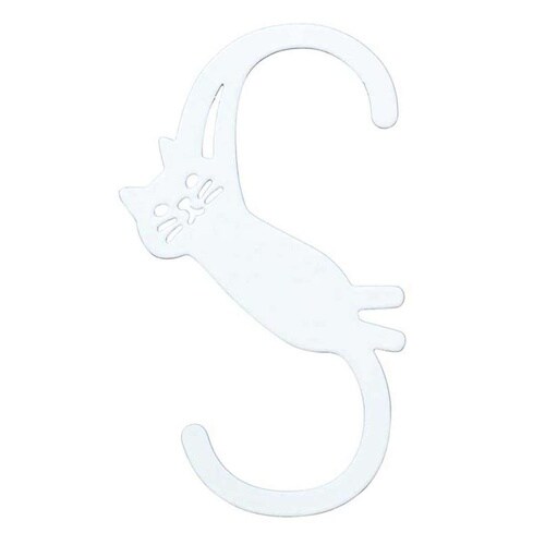S字フック NEKO DECO ホワイト