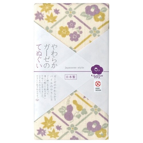 手ぬぐい ガーゼ パイル 日本製 四季菱