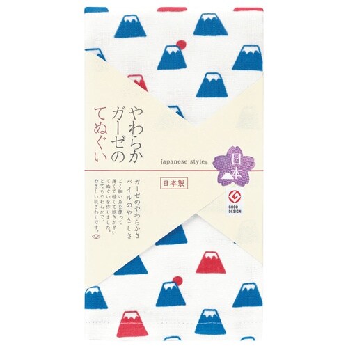 手ぬぐい ガーゼ パイル 日本製 まめふじ