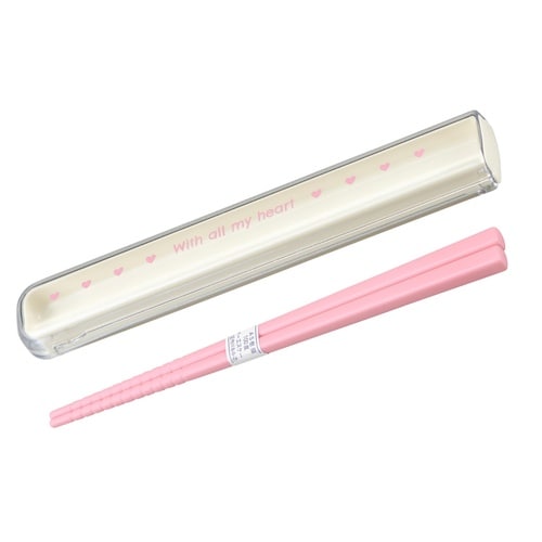 ハート 引フタ箸箱セット(16.5cm)