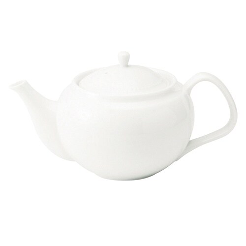 ほやら ティーポット 胴穴茶こし 白磁