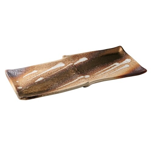 手造り金彩 二品盛皿