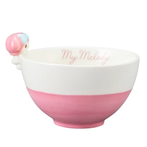 のっかりフィギュア付茶碗 マイメロディ