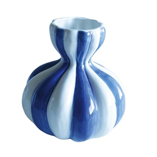 花瓶 welms Blue Stripe ロー