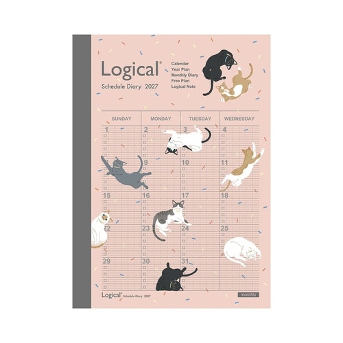 ロジカルダイアリーA6ネコ 2027