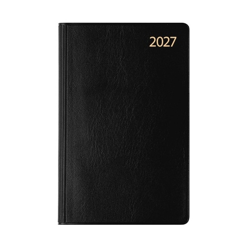 手帳 2027年 ウィークリー 黒