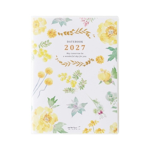 手帳 2027年 A6 カントリータイム 花柄
