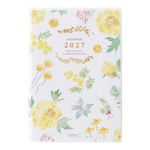 手帳 2027年 B6 ウィークリー 花柄