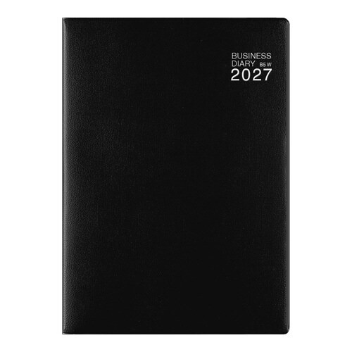 手帳 2027年 B5 ウィークリー 黒