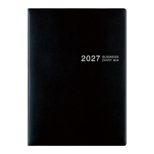 手帳 2027年 B5 マンスリー 黒