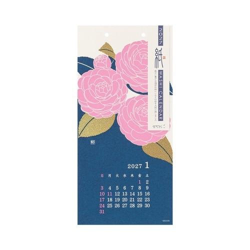 2027年 カレンダー 壁掛け S 花柄