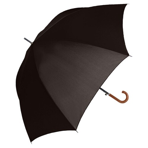 晴雨兼用 紳士長傘 無地 耐風×3