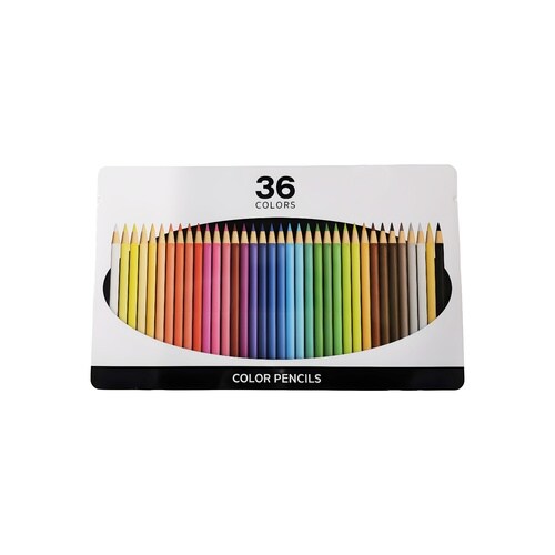 缶入り色鉛筆 36色 IS−CP36×5