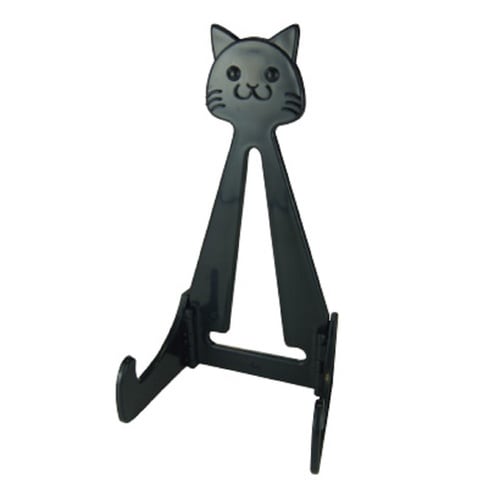猫のお皿たて ブラック×3
