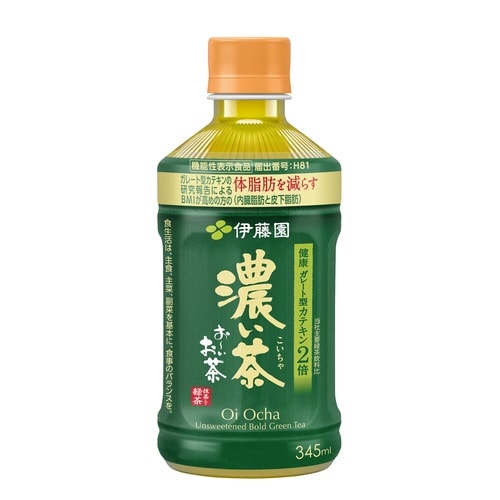 おーいお茶 濃い茶 345ml ホット専用 24本