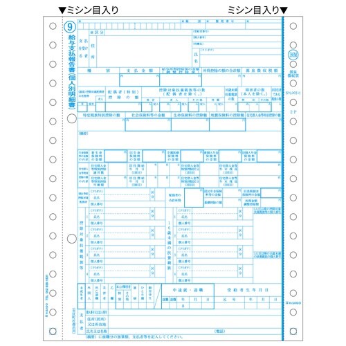 源泉徴収票 ドット 2枚複写 100枚