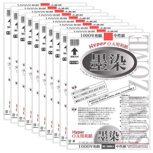 ハイパー和紙墨染B5 10袋入