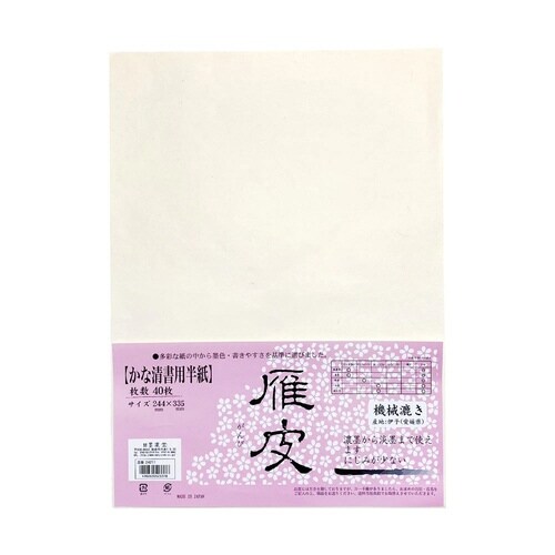 半紙 雁 皮 40枚入×10