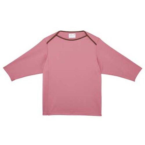 前開き検診用シャツ ピンク S(身丈65