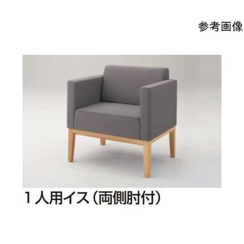 LB73 1人用イス(木パネル付)ビ張