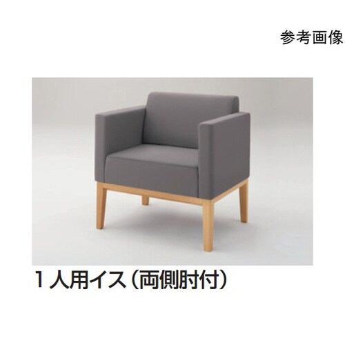 LB73 1人用イス(木パネル付)布張