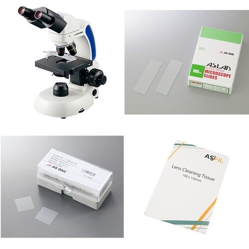 LEDプランレンズ生物顕微鏡セット 双眼