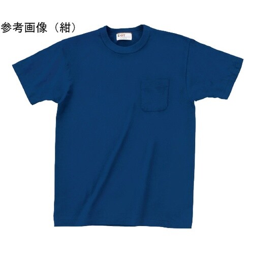 日本製 ポケット付きTシャツ 紺 L 1