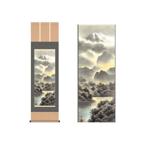 掛軸「富士麗浄」 鈴村秀山 筆 K120