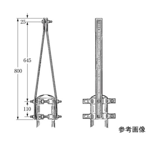 電話柱共架金物 SAI−12