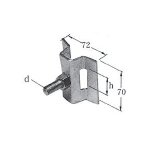 バンド支持金物(機器類取付)1箱(10個