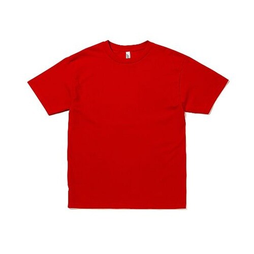 ユニセックスTシャツ レッド L AA1