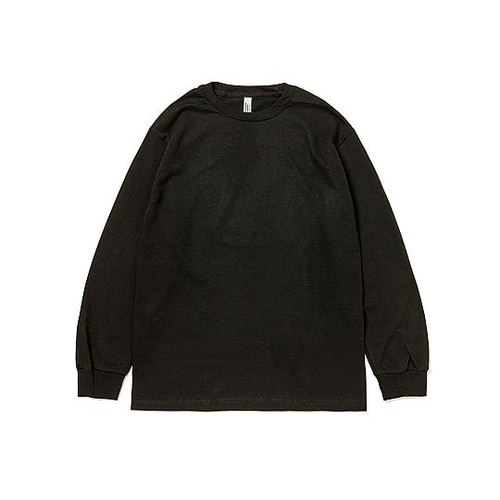 ユニセックスロングスリーブTシャツ ブラ