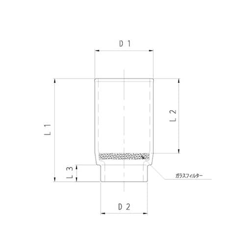 ガラスろ過器 るつぼ形 3910−2G/