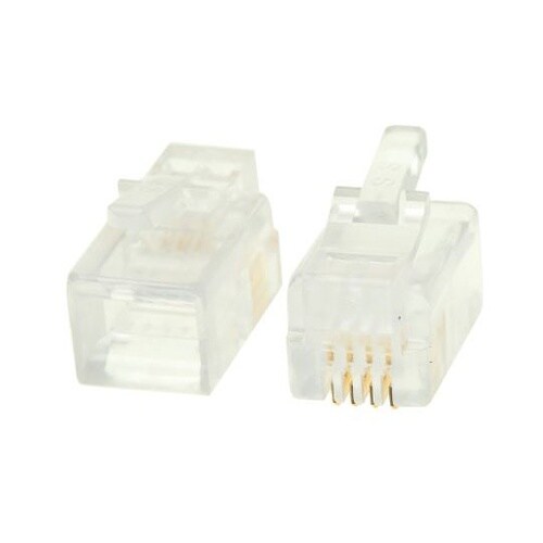 RJ10 モジュラーコネクタ 4P4C