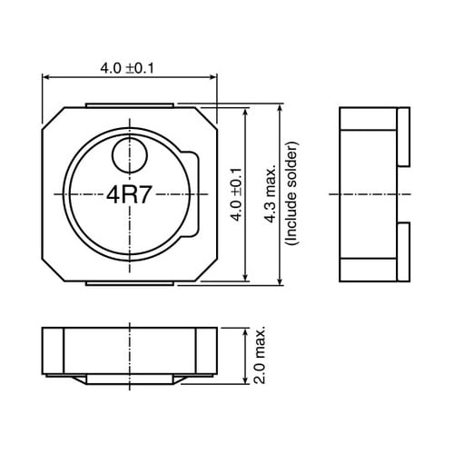 巻線インダクタ (面実装) 2.2 μH