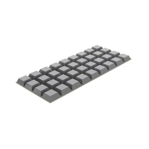 ゴム足 グレー高さ:7.6mm 1袋(3