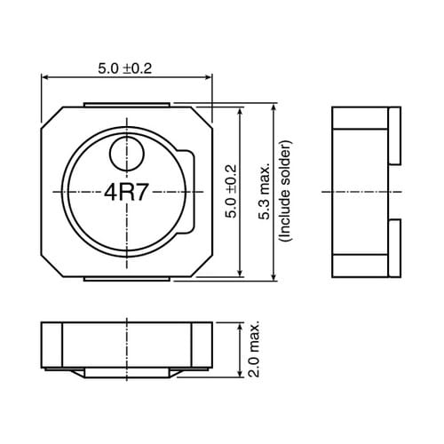 巻線インダクタ (面実装) 33 μH