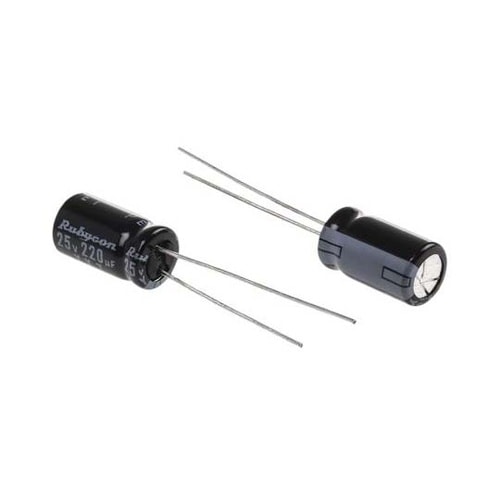 電解コンデンサ 220μF 25V dc