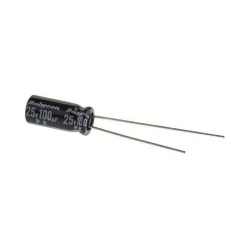 電解コンデンサ 100μF 25V dc
