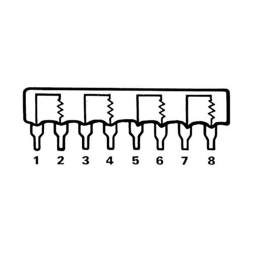 ネットワーク抵抗器, 220kΩ, 素子