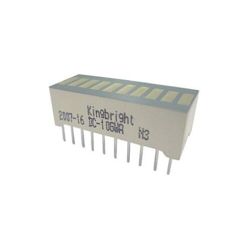 10セグメント LED ライトバー 黄
