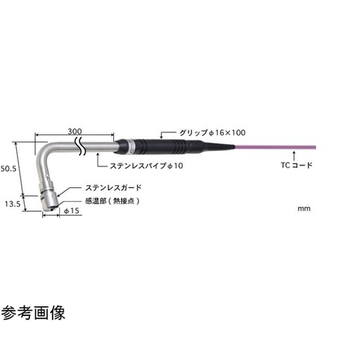 静止表面用温度センサ接触サポートタイプ