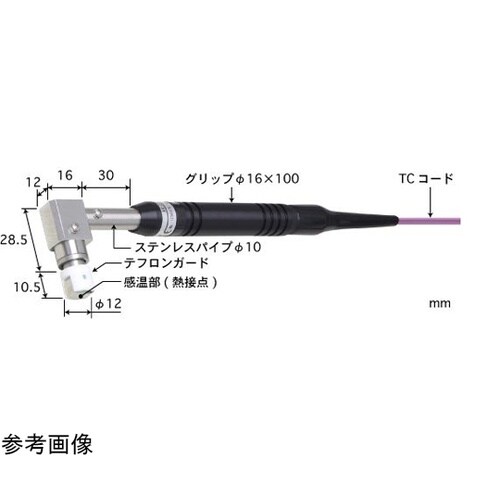 静止表面用温度センサ接触サポートタイプ