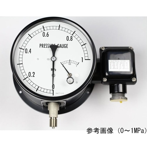 マイクロスイッチ接点付圧力計(150Φ)