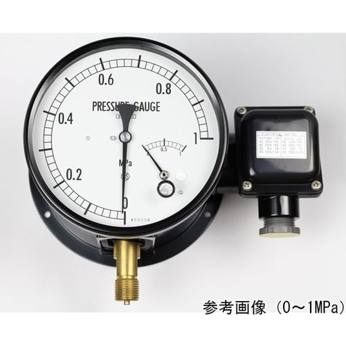マイクロスイッチ接点付圧力計(150Φ)