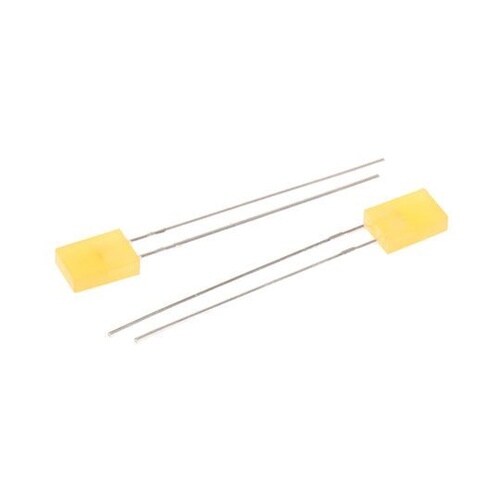 LED 黄 スルーホール実装 長方形 1