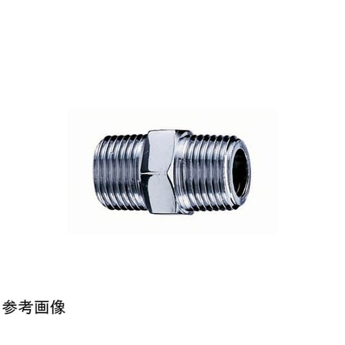 メッキ付六角ニップル M154M_20X